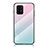 Carcasa Bumper Funda Silicona Espejo Gradiente Arco iris LS1 para Samsung Galaxy S10 Lite Cian