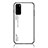 Carcasa Bumper Funda Silicona Espejo Gradiente Arco iris LS1 para Samsung Galaxy S20 5G Blanco