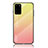 Carcasa Bumper Funda Silicona Espejo Gradiente Arco iris LS1 para Samsung Galaxy S20 Plus 5G Amarillo