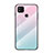 Carcasa Bumper Funda Silicona Espejo Gradiente Arco iris LS1 para Xiaomi POCO C31 Cian
