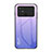 Carcasa Bumper Funda Silicona Espejo Gradiente Arco iris LS1 para Xiaomi Poco C40 Purpura Claro