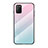 Carcasa Bumper Funda Silicona Espejo Gradiente Arco iris LS1 para Xiaomi Poco M3 Cian