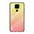 Carcasa Bumper Funda Silicona Espejo Gradiente Arco iris LS1 para Xiaomi Redmi 10X 4G Amarillo