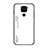 Carcasa Bumper Funda Silicona Espejo Gradiente Arco iris LS1 para Xiaomi Redmi 10X 4G Blanco
