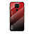 Carcasa Bumper Funda Silicona Espejo Gradiente Arco iris LS1 para Xiaomi Redmi 10X 4G Rojo
