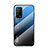 Carcasa Bumper Funda Silicona Espejo Gradiente Arco iris LS1 para Xiaomi Redmi K30S 5G Azul