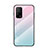 Carcasa Bumper Funda Silicona Espejo Gradiente Arco iris LS1 para Xiaomi Redmi K30S 5G Cian