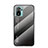 Carcasa Bumper Funda Silicona Espejo Gradiente Arco iris LS1 para Xiaomi Redmi Note 10S 4G Gris Oscuro