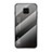 Carcasa Bumper Funda Silicona Espejo Gradiente Arco iris LS1 para Xiaomi Redmi Note 9 Pro Gris Oscuro
