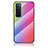 Carcasa Bumper Funda Silicona Espejo Gradiente Arco iris LS2 para Huawei Nova 7 5G Rosa