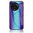 Carcasa Bumper Funda Silicona Espejo Gradiente Arco iris LS2 para Realme V50s 5G Azul