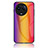Carcasa Bumper Funda Silicona Espejo Gradiente Arco iris LS2 para Realme V50s 5G Naranja
