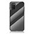 Carcasa Bumper Funda Silicona Espejo Gradiente Arco iris LS2 para Samsung Galaxy A02s Negro