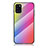 Carcasa Bumper Funda Silicona Espejo Gradiente Arco iris LS2 para Samsung Galaxy A31 Rosa