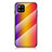 Carcasa Bumper Funda Silicona Espejo Gradiente Arco iris LS2 para Samsung Galaxy A42 5G Naranja