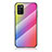 Carcasa Bumper Funda Silicona Espejo Gradiente Arco iris LS2 para Samsung Galaxy F02S SM-E025F Rosa