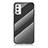 Carcasa Bumper Funda Silicona Espejo Gradiente Arco iris LS2 para Samsung Galaxy M52 5G Negro