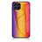 Carcasa Bumper Funda Silicona Espejo Gradiente Arco iris LS2 para Samsung Galaxy M53 5G Naranja