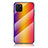 Carcasa Bumper Funda Silicona Espejo Gradiente Arco iris LS2 para Samsung Galaxy Note 10 Lite Naranja