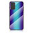 Carcasa Bumper Funda Silicona Espejo Gradiente Arco iris LS2 para Samsung Galaxy Note 20 5G Azul