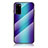 Carcasa Bumper Funda Silicona Espejo Gradiente Arco iris LS2 para Samsung Galaxy S20 5G Azul