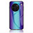 Carcasa Bumper Funda Silicona Espejo Gradiente Arco iris LS2 para Vivo X90 Pro+ Plus 5G Azul