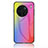 Carcasa Bumper Funda Silicona Espejo Gradiente Arco iris LS2 para Vivo X90 Pro+ Plus 5G Rosa