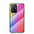 Carcasa Bumper Funda Silicona Espejo Gradiente Arco iris LS2 para Xiaomi Mi 11T 5G Rosa