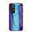 Carcasa Bumper Funda Silicona Espejo Gradiente Arco iris LS2 para Xiaomi Mi 12T 5G Azul