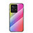 Carcasa Bumper Funda Silicona Espejo Gradiente Arco iris LS2 para Xiaomi Mi Mix 4 5G Rosa
