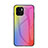 Carcasa Bumper Funda Silicona Espejo Gradiente Arco iris LS2 para Xiaomi Poco C50 Rosa