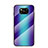 Carcasa Bumper Funda Silicona Espejo Gradiente Arco iris LS2 para Xiaomi Poco X3 NFC Azul