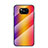 Carcasa Bumper Funda Silicona Espejo Gradiente Arco iris LS2 para Xiaomi Poco X3 NFC Naranja