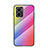 Carcasa Bumper Funda Silicona Espejo Gradiente Arco iris LS2 para Xiaomi Redmi 10 Prime Plus 5G Rosa