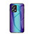 Carcasa Bumper Funda Silicona Espejo Gradiente Arco iris LS2 para Xiaomi Redmi K50i 5G Azul