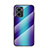 Carcasa Bumper Funda Silicona Espejo Gradiente Arco iris LS2 para Xiaomi Redmi Note 11E 5G Azul