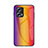 Carcasa Bumper Funda Silicona Espejo Gradiente Arco iris LS2 para Xiaomi Redmi Note 11T Pro 5G Naranja