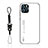 Carcasa Bumper Funda Silicona Espejo Gradiente Arco iris M01 para Apple iPhone 14 Pro Blanco