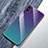 Carcasa Bumper Funda Silicona Espejo Gradiente Arco iris M01 para Apple iPhone Xs Max Cian