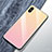 Carcasa Bumper Funda Silicona Espejo Gradiente Arco iris M01 para Apple iPhone Xs Max Rosa