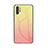 Carcasa Bumper Funda Silicona Espejo Gradiente Arco iris M01 para Samsung Galaxy Note 10 Plus 5G Amarillo