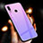 Carcasa Bumper Funda Silicona Espejo Gradiente Arco iris M01 para Xiaomi Redmi Note 7 Pro Morado