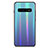 Carcasa Bumper Funda Silicona Espejo Gradiente Arco iris M02 para Samsung Galaxy S10 5G Azul