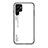 Carcasa Bumper Funda Silicona Espejo Gradiente Arco iris M02 para Samsung Galaxy S21 Ultra 5G Blanco