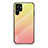 Carcasa Bumper Funda Silicona Espejo Gradiente Arco iris M02 para Samsung Galaxy S21 Ultra 5G Naranja