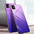 Carcasa Bumper Funda Silicona Espejo Gradiente Arco iris para Apple iPhone 11 Morado