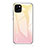 Carcasa Bumper Funda Silicona Espejo Gradiente Arco iris para Apple iPhone 13 Amarillo