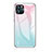 Carcasa Bumper Funda Silicona Espejo Gradiente Arco iris para Apple iPhone 13 Pro Cian