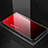 Carcasa Bumper Funda Silicona Espejo Gradiente Arco iris para Apple iPhone 6 Rojo