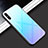 Carcasa Bumper Funda Silicona Espejo Gradiente Arco iris para Huawei Enjoy 10e Azul Cielo